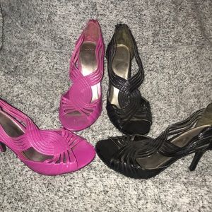 2 pairs of high heels- one is  6.5 and 7